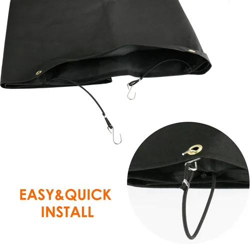 Vista 6 de Grisun Cubierta de patio para estufas Camp Chef de 3 quemadores, impermeable, antidecoloración, funda de estufa de 3 quemadores para PRO90, PRO90X