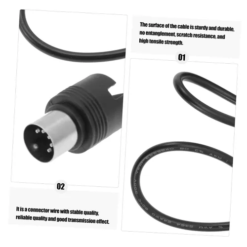 Vista 9 de Toyvian Sound Card Midi Cable Adapter 5 Pin, Instrument Midi Cables with USB Audio Cable and Microphone Cable Extension