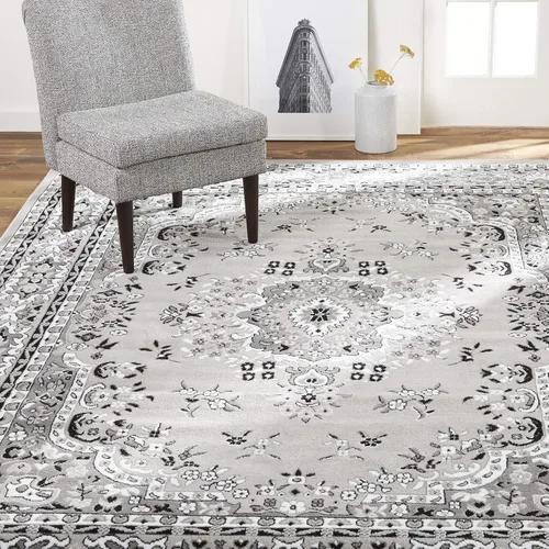 Vista 14 de Home Dynamix Premium Sakarya - Alfombra tradicional con borde de medallón, color azul campo, 9 pies 2 pulgadas x 12 pies 5 pulgadas, rectangular
