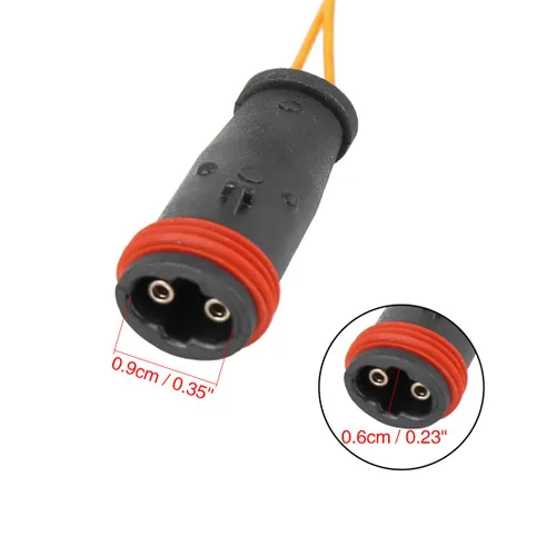 Vista 6 de X AUTOHAUX 1645401017 Pastilla de freno delantera trasera Sensor de desgaste electrónico Indicadores de desgaste de pastillas de freno de repuesto