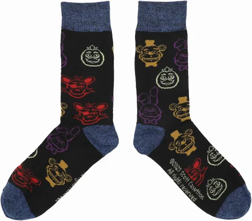 Vista 2 de Bioworld Calcetines casuales para adultos Five Nights at Freddy's, Multi colorido
