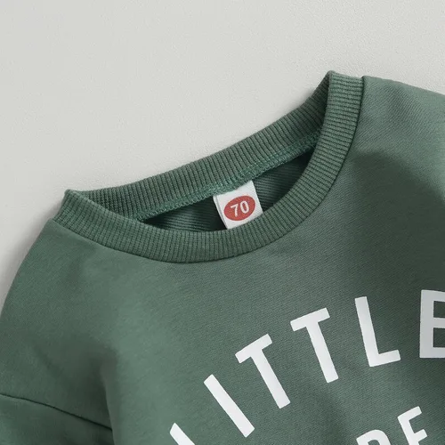 Vista 5 de Conjunto de ropa de 2 piezas para bebés y niños pequeños para otoño e invierno