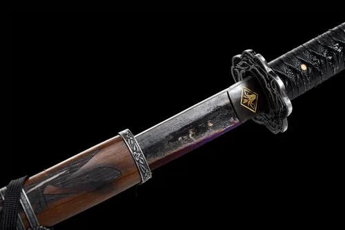 Vista 2 de Sekiro: Shadows Die Twice Cosplay Hecho a mano Real Katana Espada japonesa Samurai Espada 9260 Primavera Acero
