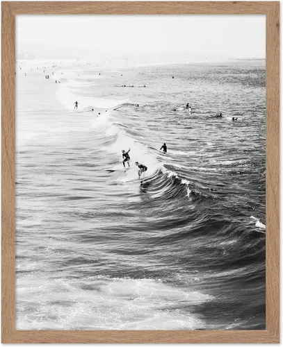 Vista 58 de Poster Master Póster clásico costero, impresión acuática vintage, regalo para artistas, amigos, atrapa las olas, surfistas en el mar, playa, costa