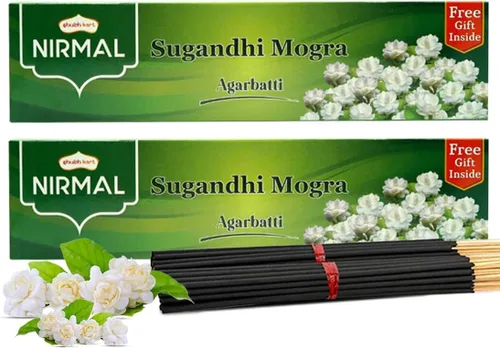Vista 7 de Shubhkart Nirmal - Varitas de incienso – Paquete de 2 varillas de incienso, 140 varillas de incienso de orquídea para aromaterapia, yoga, calmante