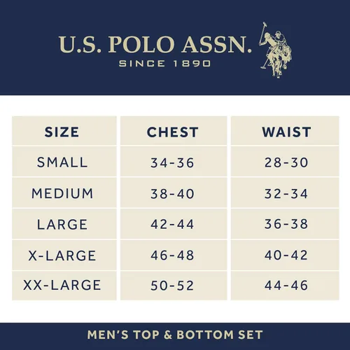 Vista 5 de U.S. Polo Assn. Men's Thermal Underwear Set - Base Layer Long Sleeve Waffle T-Shirt and Long John Pants