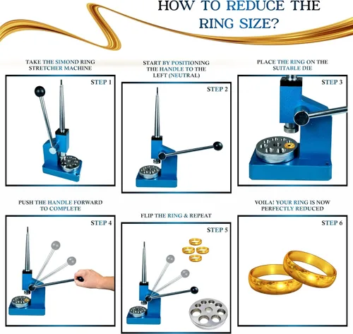 Vista 6 de Herramienta de ajuste de tamaño reductor y ampliador de anillo Máquina para hacer joyas..