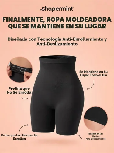 Vista 5 de EMPETUA Shapermint - Shorts moldeadores de cintura alta, para control del abdomen, tallas de S a Plus