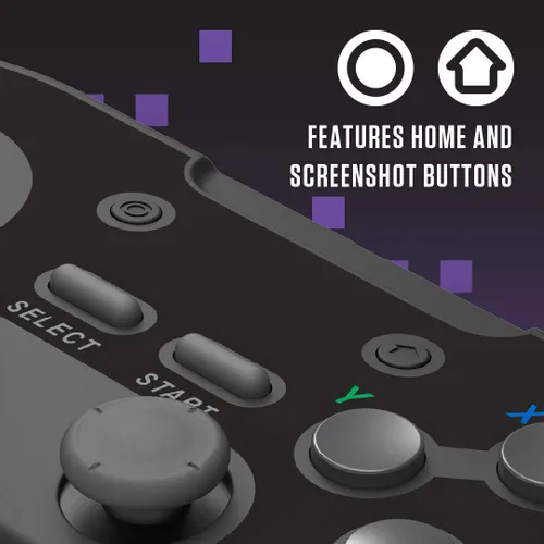 Vista 8 de Retro-Bit Legacy 16 Wireless 2.4GHz Controller for SNES, Switch, PC, MacOS, RetroPie, Raspberry Pi and Other USB Devices (Classsic Gray)