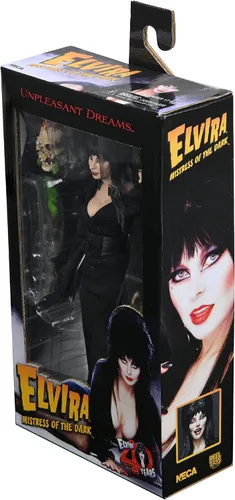 Vista 3 de NECA Elvira- Figura vestida de 8" - Elvira