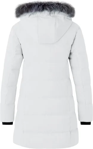 Vista 2 de Wantdo Chaquetas acolchadas recicladas para mujer, abrigos cálidos de invierno, chaqueta larga de invierno