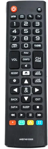 Vista 2 de AKB74915305 Reemplazo remoto para LG TV 43UH6030-UB 49UH6090-UJ 49UH6030-UB 49UH6030-UD 55UH6030-UC 60UH6030-UC 60UH6035-UC 65UH6030-UC 65UH6030-UC