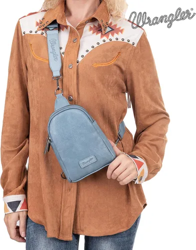 Vista 2 de Wrangler Crossbody Sling Bag for Women with Strap