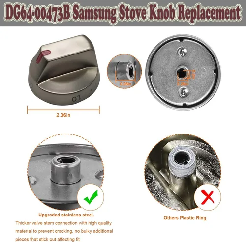 Vista 2 de Repuesto de repuesto para estufa de horno de cocina a gas para Samsung NX58M6850SG, NX58J7750SG, NX58J5600SG, NX58J5600SG, NX58K7850SG NX58K7850SG
