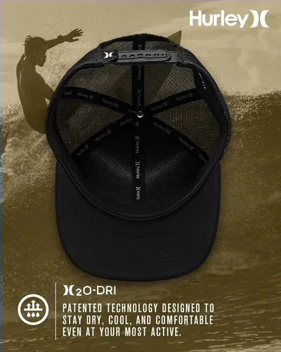 Vista 3 de Hurley - Gorro de deporte para hombre, ajustable, ajuste casual, tejido cómodo