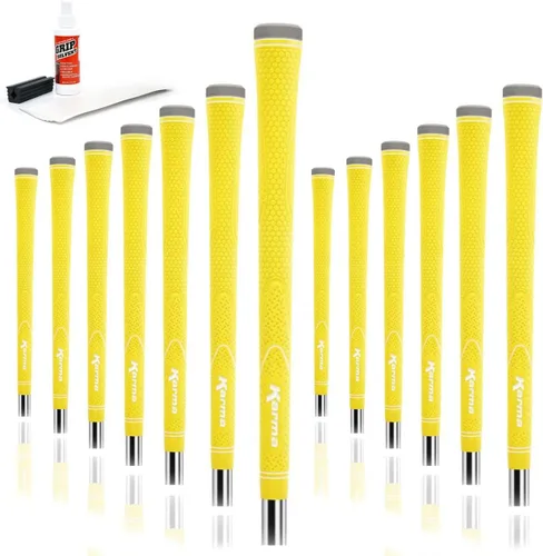 Vista 12 de Karma Neion II - Juego de agarres de golf de repuesto, de goma antideslizante de colores vibrantes para hombres y mujeres, elige individual, 9, 13