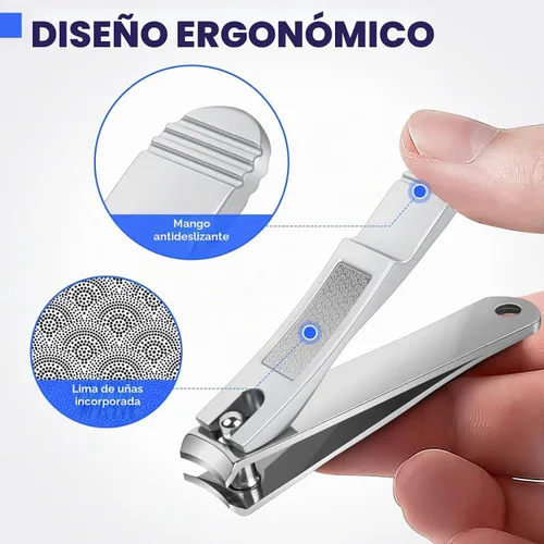 Vista 3 de DRMODE Cortaúñas de dedo para adultos, paquete de 2 cortaúñas para hombres Paquete de 2 - plata