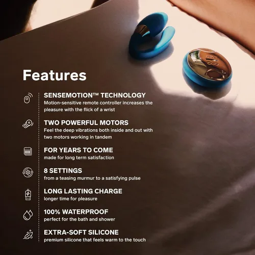 Vista 4 de LELO TIANI Duo - Vibrador para parejas para hombres y mujeres con 2 potentes motores y 8 ajustes de vibración, juguetes sexuales para adultos Negro