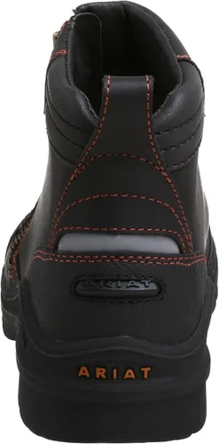 Vista 3 de Ariat Barnyard - Botas de trabajo con cremallera lateral, cómodas botas impermeables para mujer, Café Oscuro, 5.5