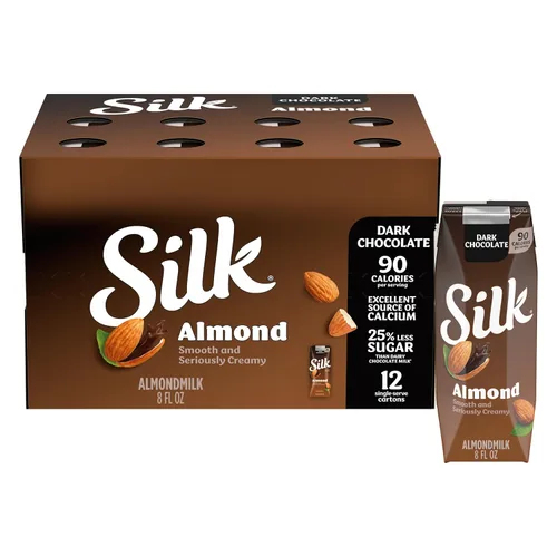 Vista 12 de Silk Leche de almendras original orgánica, 8 onzas líquidas (paquete de 18)