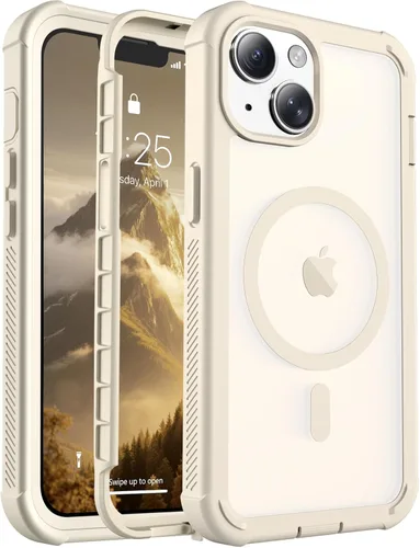 Vista 24 de jaroco - Funda magnética compatible con MagSafe para iPhone 11 de 6.1 pulgadas; protección de grado militar contra caídas, de doble capa