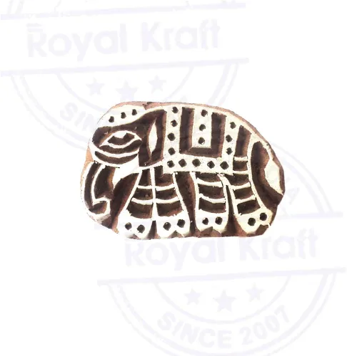 Vista 3 de Royal Kraft Sellos de madera DIY tela, textil, arcilla, cerámica, papel, bloques de impresión de henna TDtag001