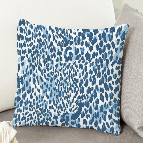 Vista 107 de Funda de cojín decorativa con estampado de guepardo verde peridoto para sofá, funda de almohada verde crema con estampado de leopardo con A-16