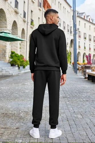 Vista 3 de COOFANDY Men's Tracksuits 2 Pieces Waffle Hoodies Sweatsuit Sets Sports Jogging Suit Set