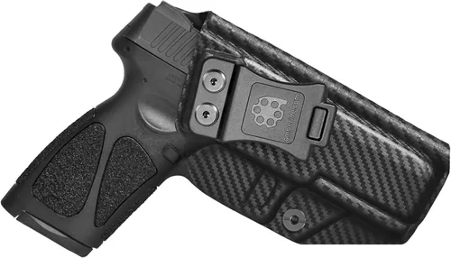 Vista 12 de Made in USA Exact-Fit Kydex IWB Holster for Taurus G3 Sweat-proof design with a full sweat guard, adjustable cant, and zero-printing for daily