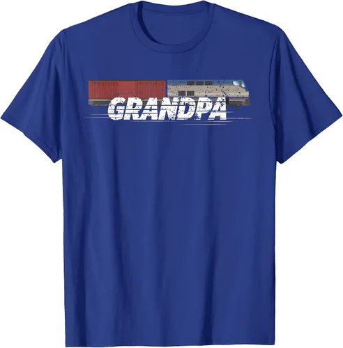 Vista 48 de RC Model Train Shirt Grandpa Train Boxcar HO Scale T-Shirt Negro