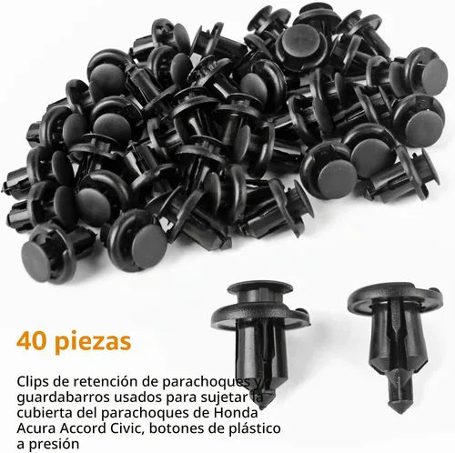 Vista 5 de Xislet 120 piezas Clips para parachoques de 10 mm 91503-SZ3-003 con tornillos para protector contra salpicaduras 90114-SE0-000 Compatibles con Honda