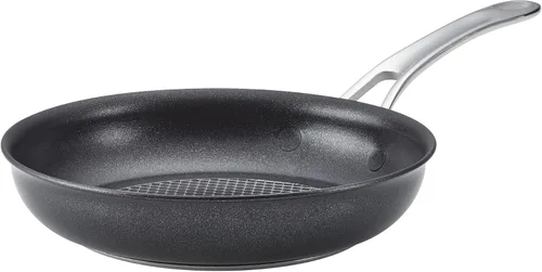 Vista 8 de Anolon X Hybrid Sartén Saltear Antiadherente de Inducción con Tapa, 3.5 Cuartos - Gris Carbón