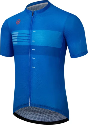 Vista 44 de GCRFL Maillot de ciclismo para hombre con 3+1 bolsillos con cremallera manga corta ciclismo ciclismo camiseta de ciclismo transpirable tela de malla