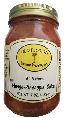 Vista 3 de Old Florida Gourmet Salsa de piña y mango suave