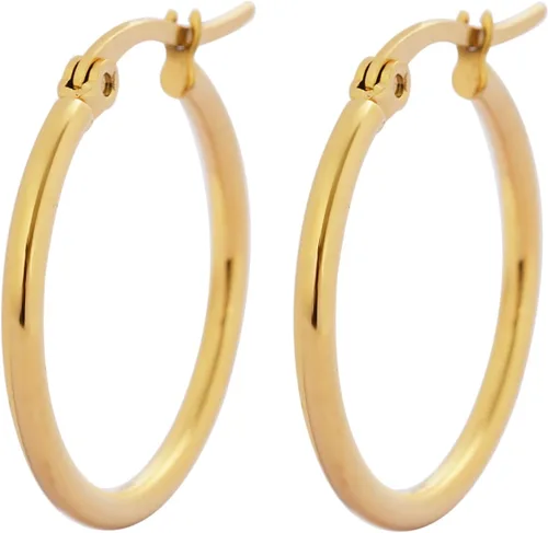 Vista 16 de Edforce - Aretes de acero inoxidable tipo argolla (20-60 mm de diámetro)