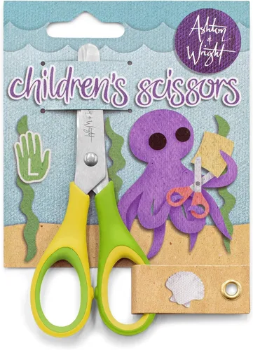 Vista 8 de Ashton and Wright - Niños - Tijeras de agarre suave para niños - 5"/12cm (paquete de 1, morado)