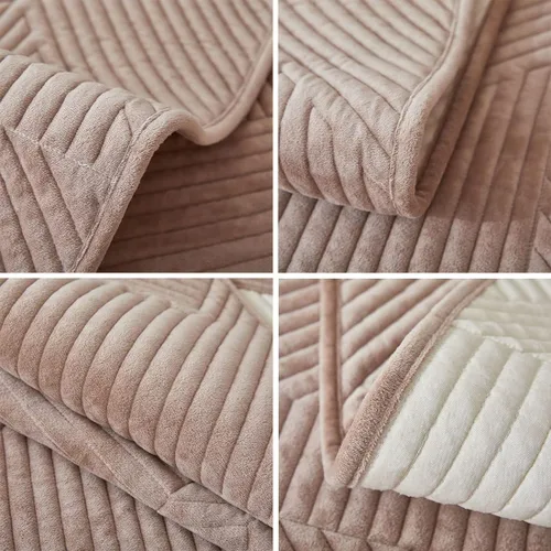 Vista 37 de vctops Funda de sofá de felpa de terciopelo acolchado geométrico, funda de sofá modular gruesa y suave, funda antideslizante para sofá, protector