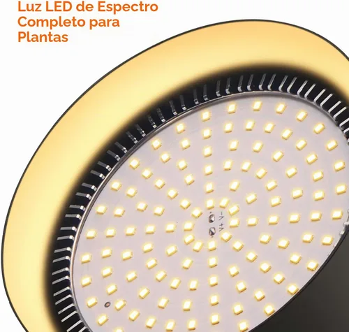 Vista 5 de Bstrip Luces de cultivo de doble cabezal de 50 W para plantas de interior de espectro completo de 3000 K, bombilla LED negra con temporizador