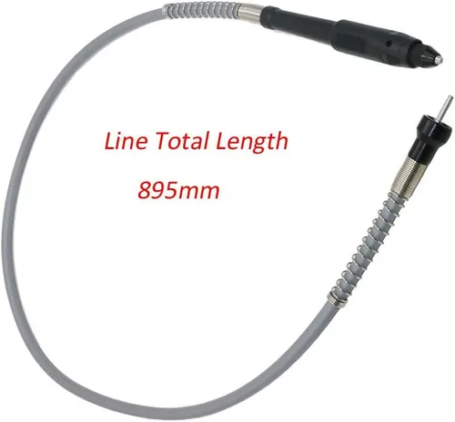 Vista 2 de Adaptador de eje flexible, accesorio flexible de extensión de eje de taladro sin llave, portabrocas para amoladora rotativa con llave - 0.126 in/1/8