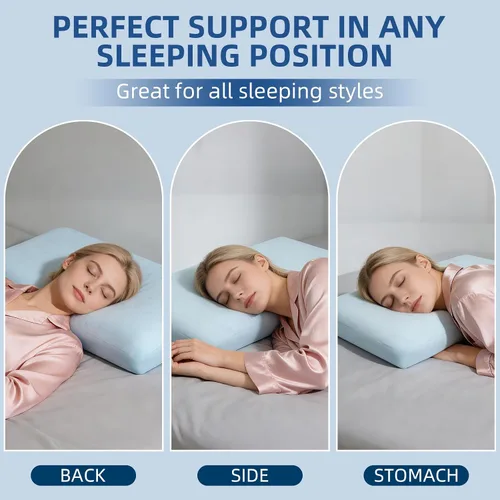 Vista 5 de HIMOON Bed Pillows for Sleeping, Hotel Quality Bed Pillows Negro (4 unidades)