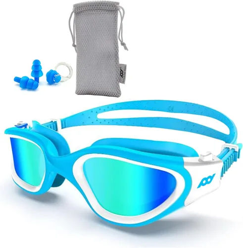 Vista 9 de POLARS DESIGN Gafas de natación, gafas de natación polarizadas antivaho para adultos, hombres y mujeres