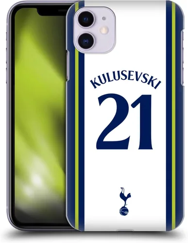 Vista 9 de Head Case Designs Officially Licensed Tottenham Hotspur F.C. Cristian Romero 2022/23 Players Home Kit Hard Back Case Compatible with Apple iPhone 11