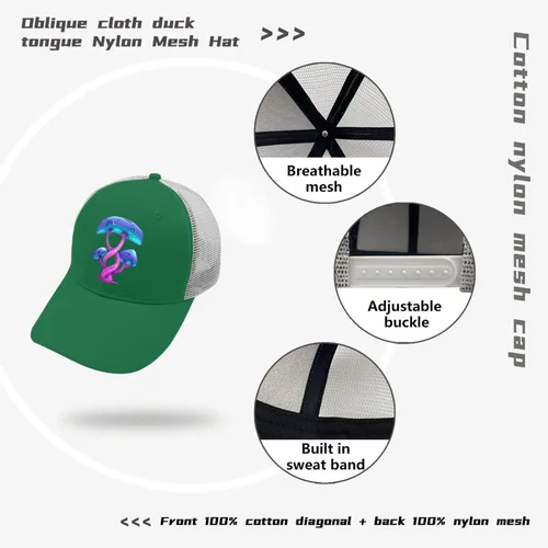 Vista 7 de Hat Fantasy Cartoon Mushroom Dad Hat for Men Vintage Hat Adjustable