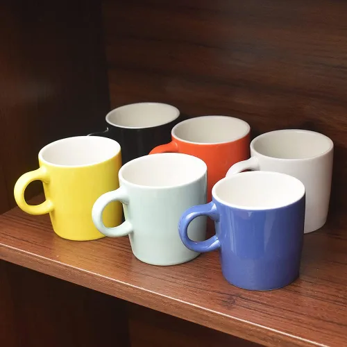 Vista 2 de homEdge Mini Taza de Espresso de Porcelana, 4 Onzas / 120 ml Pequeñas Tazas de Café Cerámicas Demitasse para Espresso, Té - Juego de 6