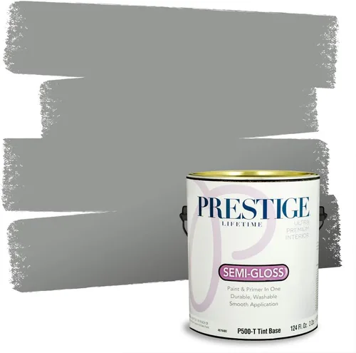 Vista 164 de PRESTIGE Paints - Pintura interior e imprimación en uno, 1 galón, cáscara de huevo, pimienta envejecida