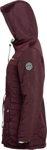 Vista 5 de bebe Abrigo de invierno para mujer Chaqueta acolchada Anorak Parka reversible con forro de piel sintética S-XL