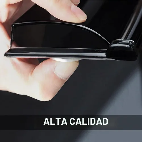 Vista 9 de 94243 Deflector original de ventana lateral protector contra la lluvia, montaje exterior, cinta inastillable, humo oscuro, 4 persianas para ventana