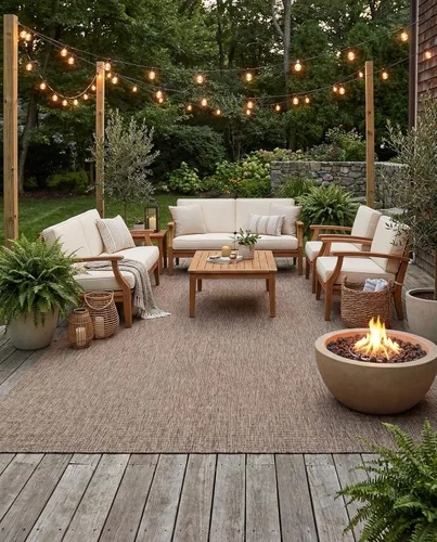 Vista 39 de Rugs.com Outdoor Solid Collection - Alfombra de pelo plano beige de 2 x 3 pulgadas, perfecta para entradas, cocinas, rincones de desayuno, piezas