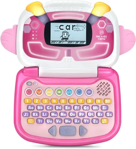 Vista 3 de LeapFrog ABC y 123 Laptop para preescolares de 3 a 7 años, color rosa