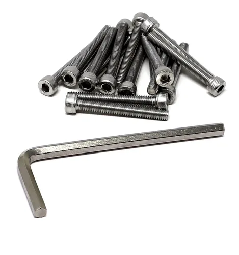 Vista 103 de iexcell Kit de tornillos de cabeza hexagonal de acero inoxidable 304, 100 unidades M2 x 0.157 in, paso de rosca de 0.016 in
